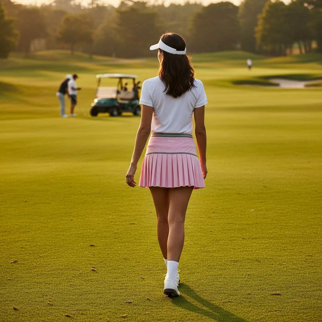 Palm Pale Pink/Grey Tennis Skort