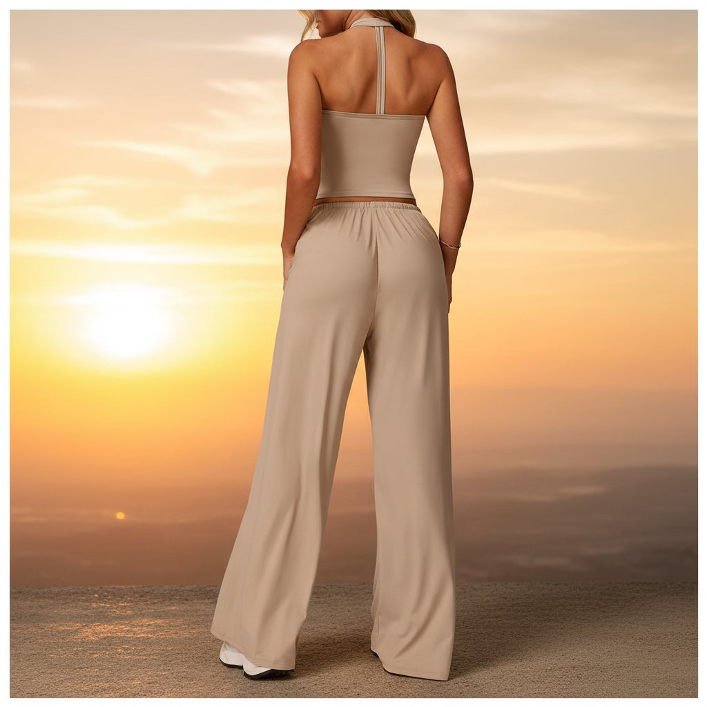 PRE-ORDER Palm Three Piece Wide Leg Set