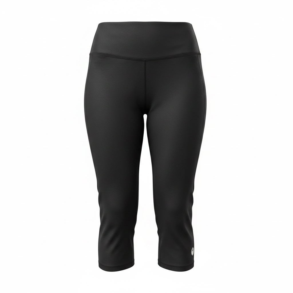 Palm Black Cropped Leggings Gym Set