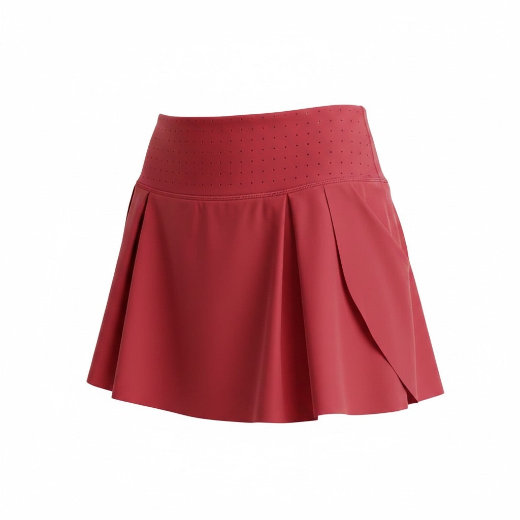 Palm Rose Red Active Wear Skorts Set