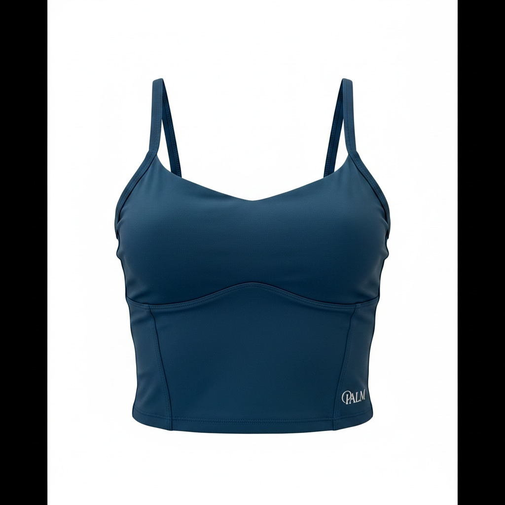 Palm Petrol Blue Flares and Vest Top Set