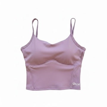 Palm Purple Vest Top with Scoop Back