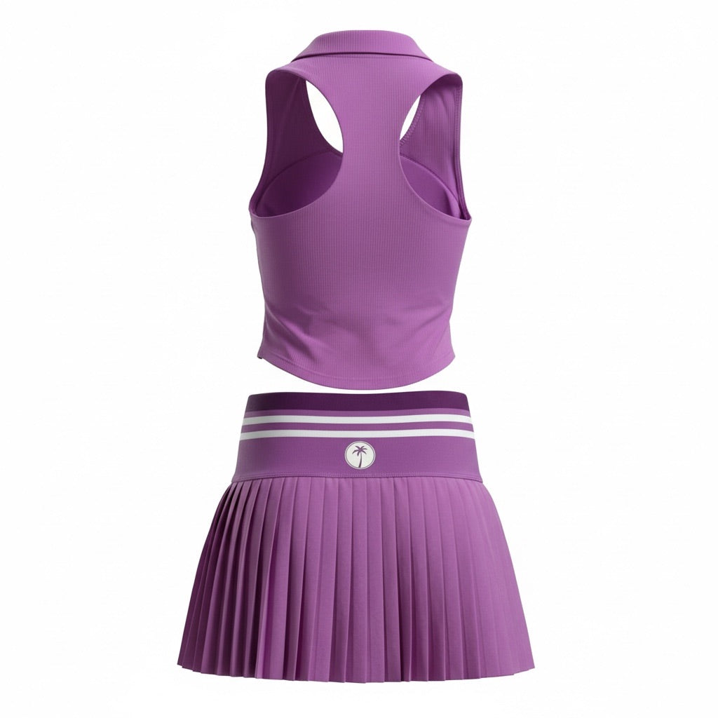 Conjunto de tenis de dos piezas Palm Purple
