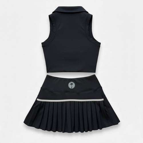 Palm Black Tennis Set