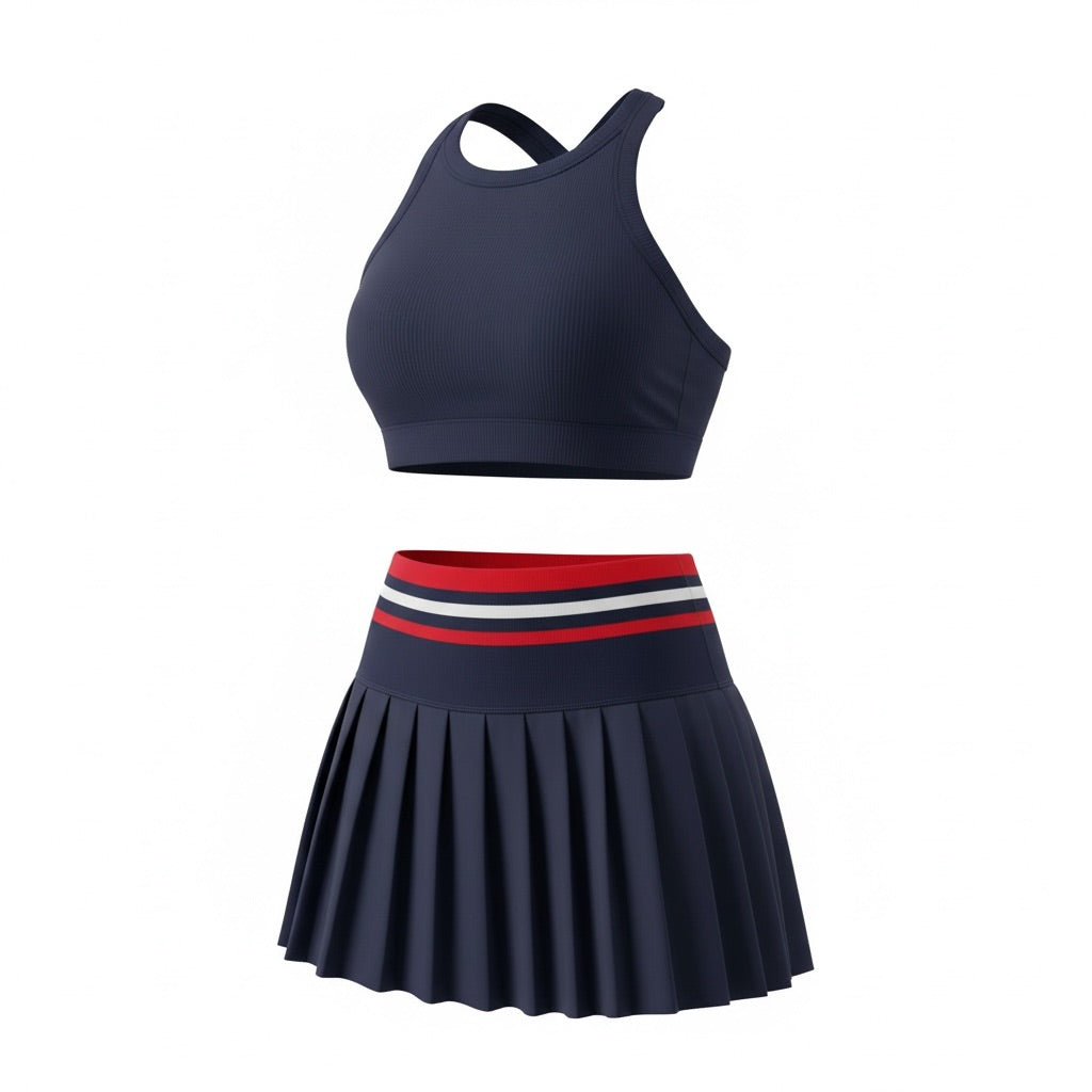 Palm Navy Two Piece Tennis/Padel Set