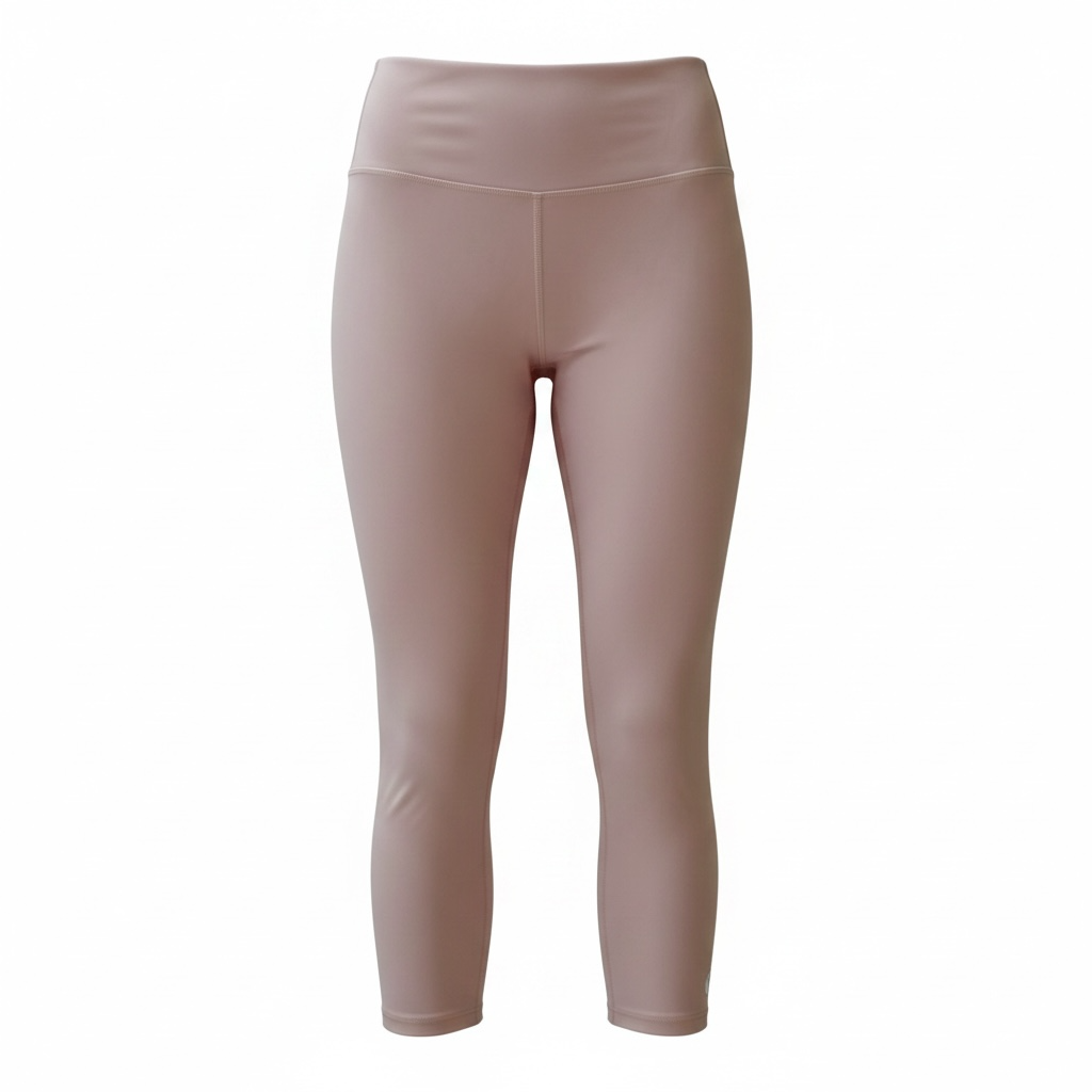 Palm Pink Cropped Leggings Gym Set