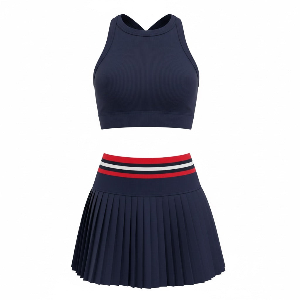 Palm Navy Two Piece Tennis/Padel Set