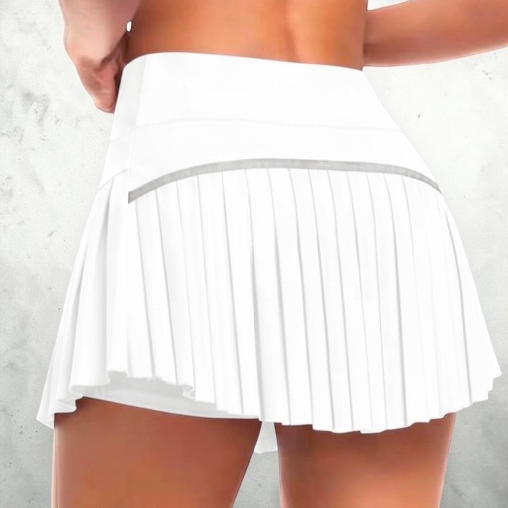 Palm White Tennis Pádel Skort