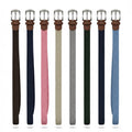 Palm Golf Belts with Real Leather Trim