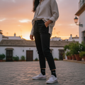 Palm Black Ankle Socks