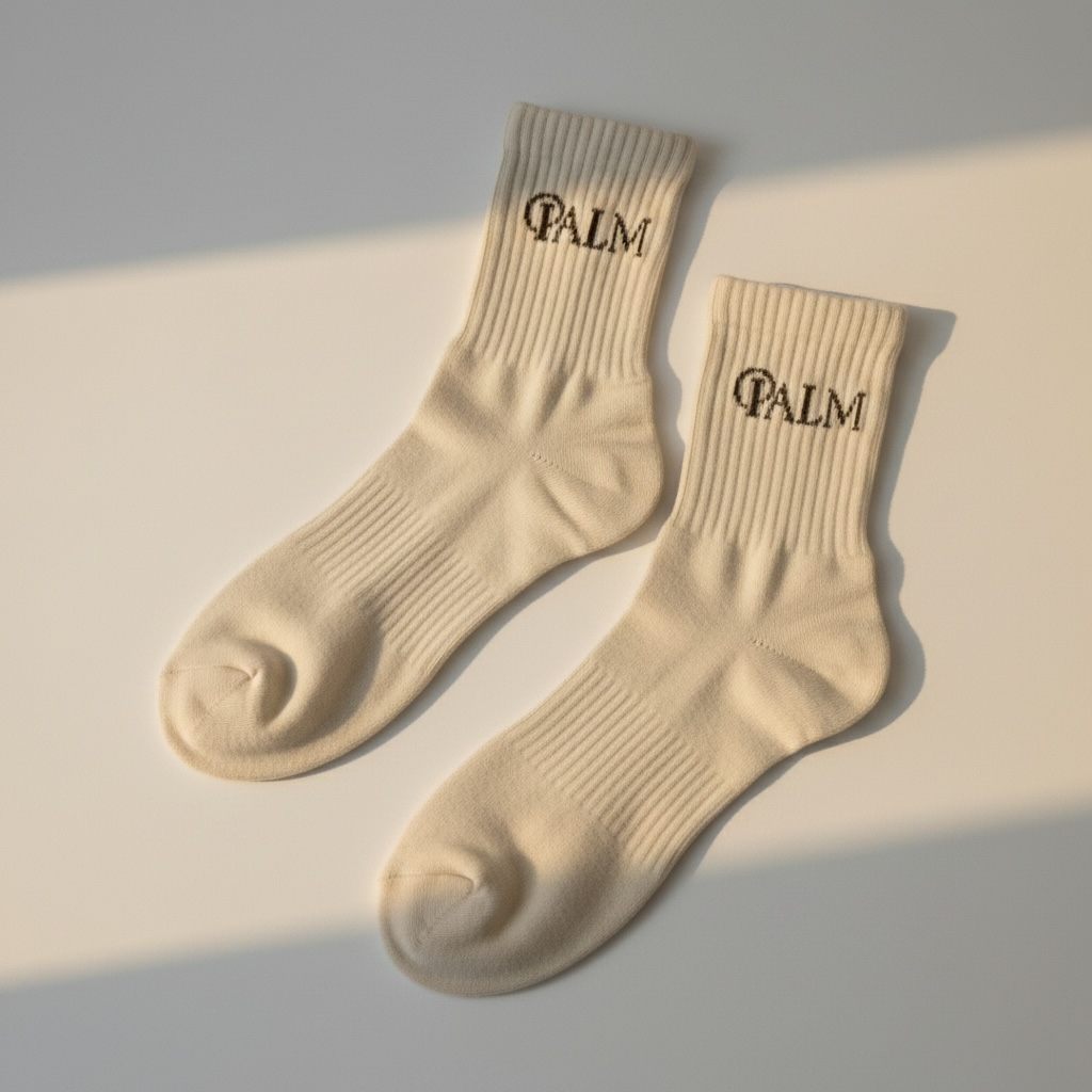 Palm Cream Ankle Socks