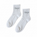 Palm White Ankle Socks